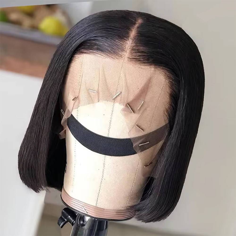 Glueless Wear And Go Human Hair Wig - Perruque frontale tressée vietnamienne lisse et