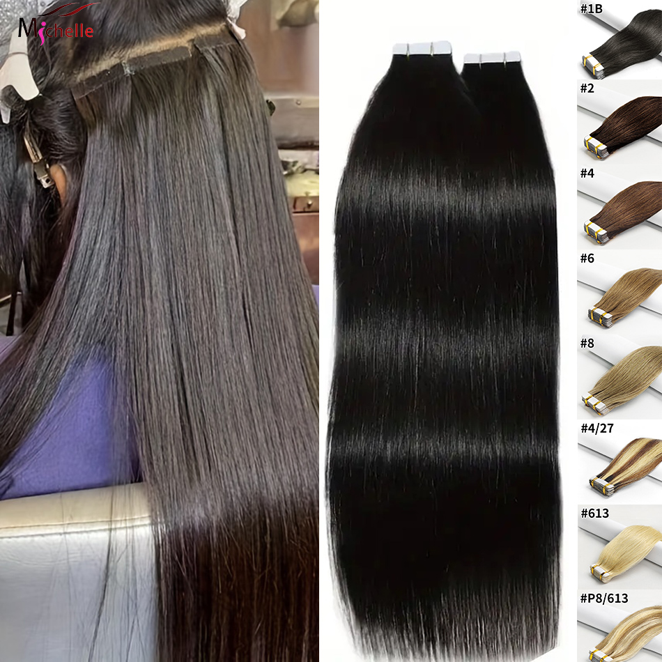 Invisible Tape In Extensions Real Hair - Bande dans les Extensions de cheveux