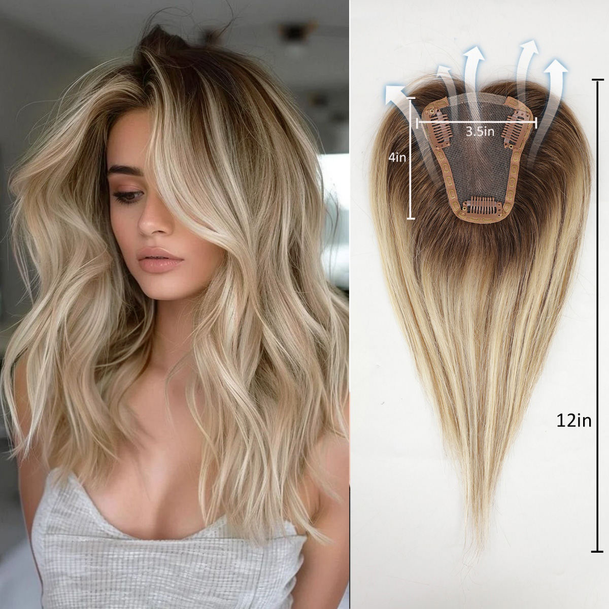 Seamless Clip In Hair Extensions Human Hair - Extensions de cheveux 100% naturels Remy