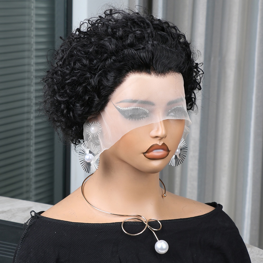 Short Pixie Cut Wig Human Hair Cheap - Perruque Pixie Cut en cheveux humains,