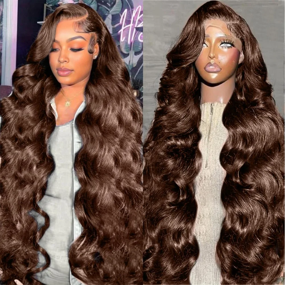 Human Hair Wigs - Chocolat # Perruque Body Wave 220%