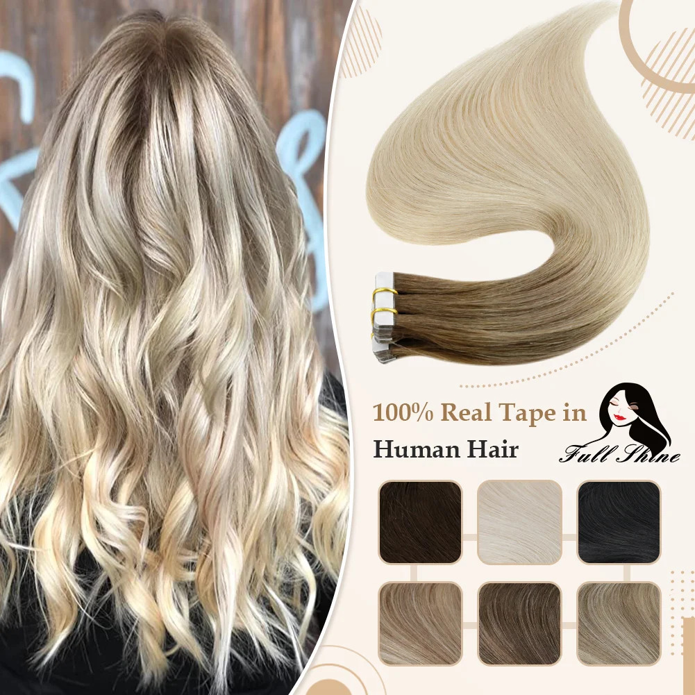 Invisible Tape In Extensions Real Hair - Extensions de cheveux naturels Remy 100%