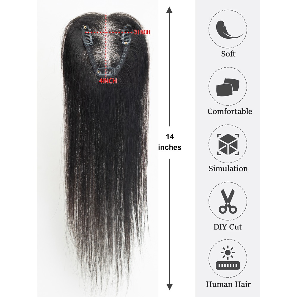 100% cheveux humains Toppers b - Seamless Clip In Hair Extensions Human Hair avis et prix