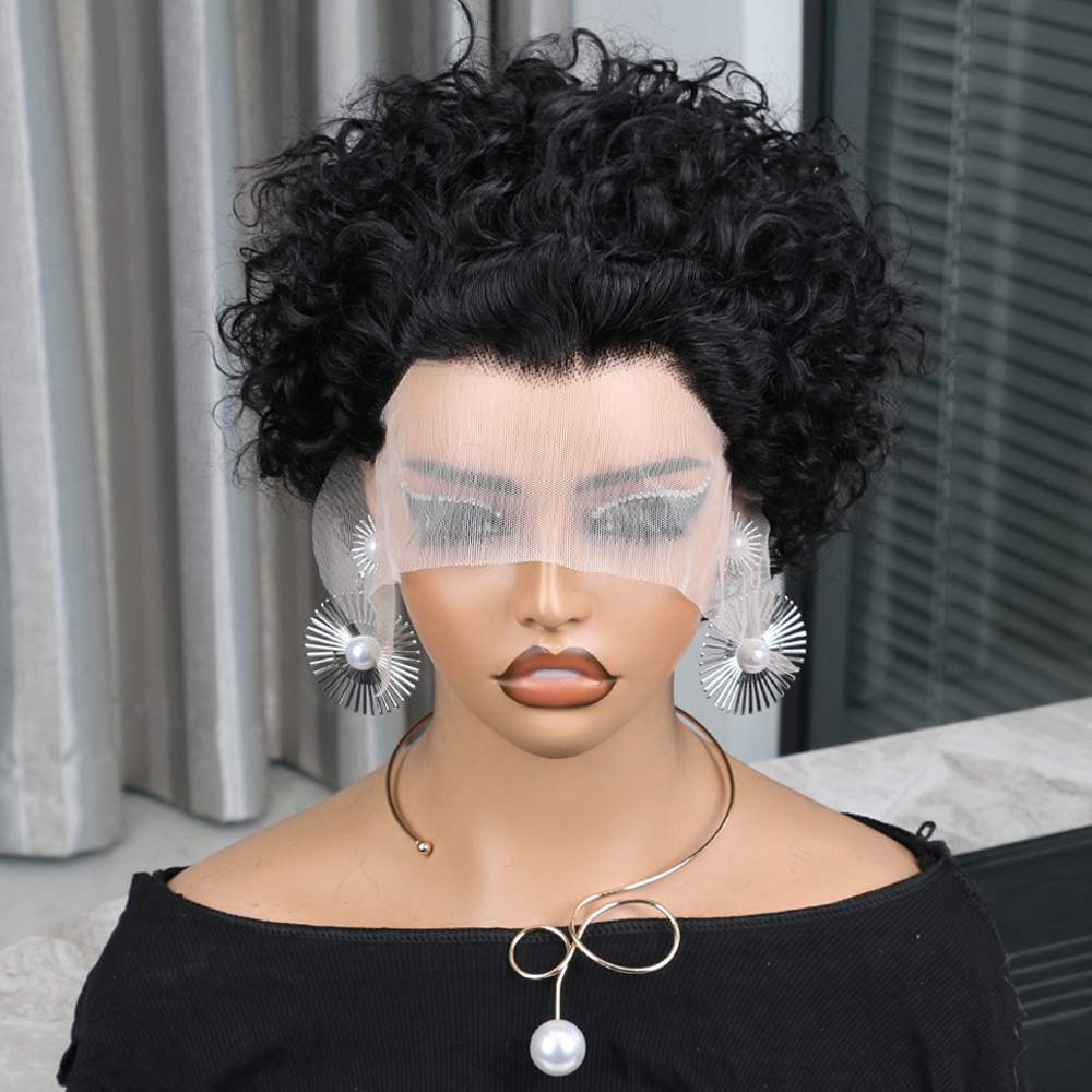 Perruque Pixie Cut en cheveux  - Short Pixie Cut Wig Human Hair Cheap avis et prix